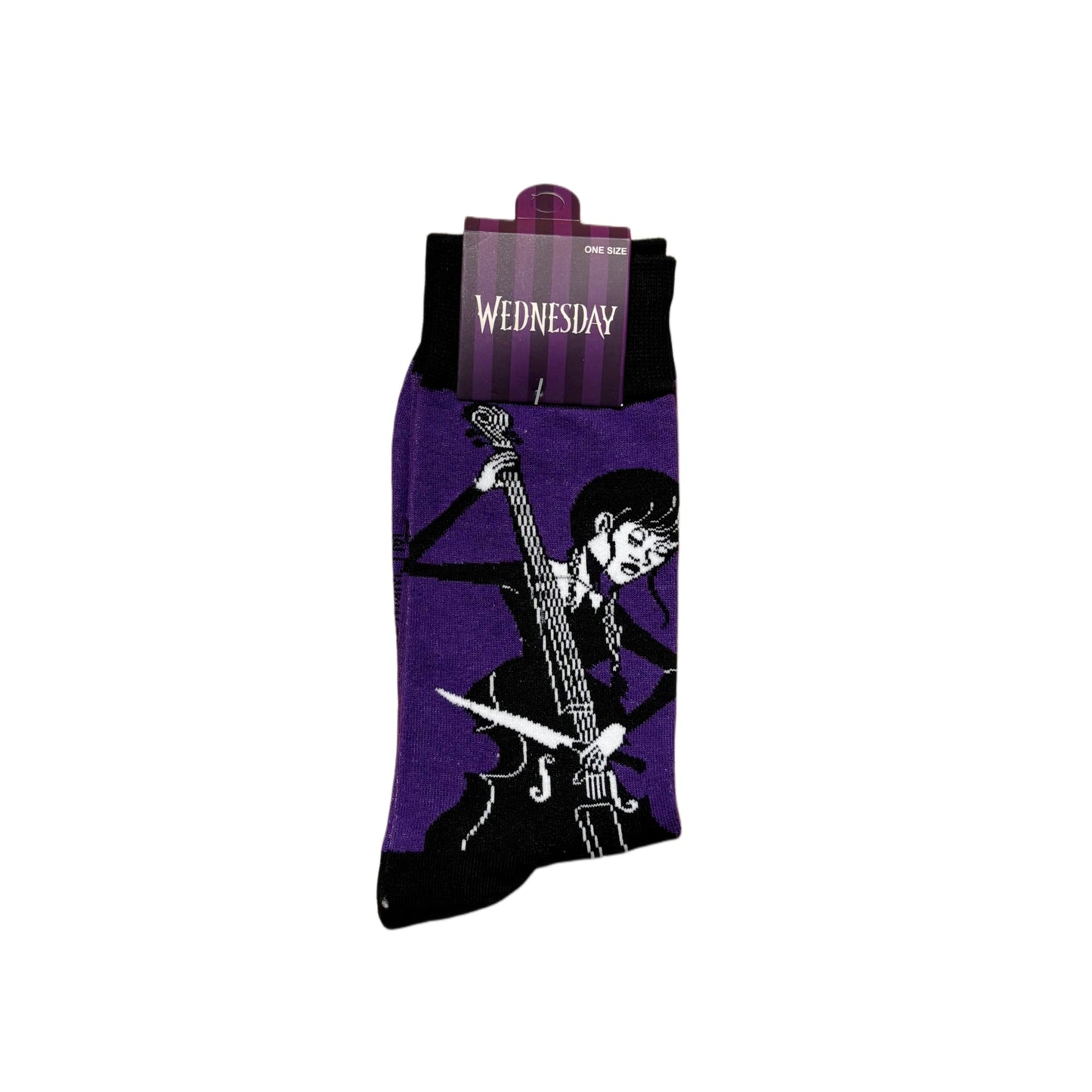 Wednesday - Cello with Knife - Purple