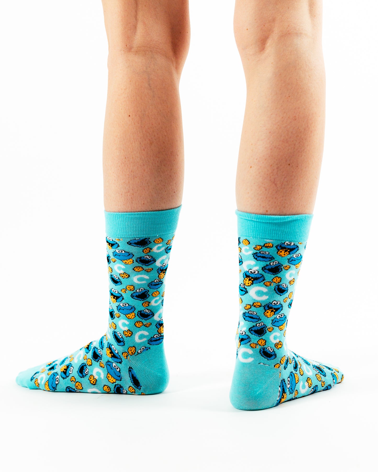 Babyblue cookie monster -Sesame St- Socks
