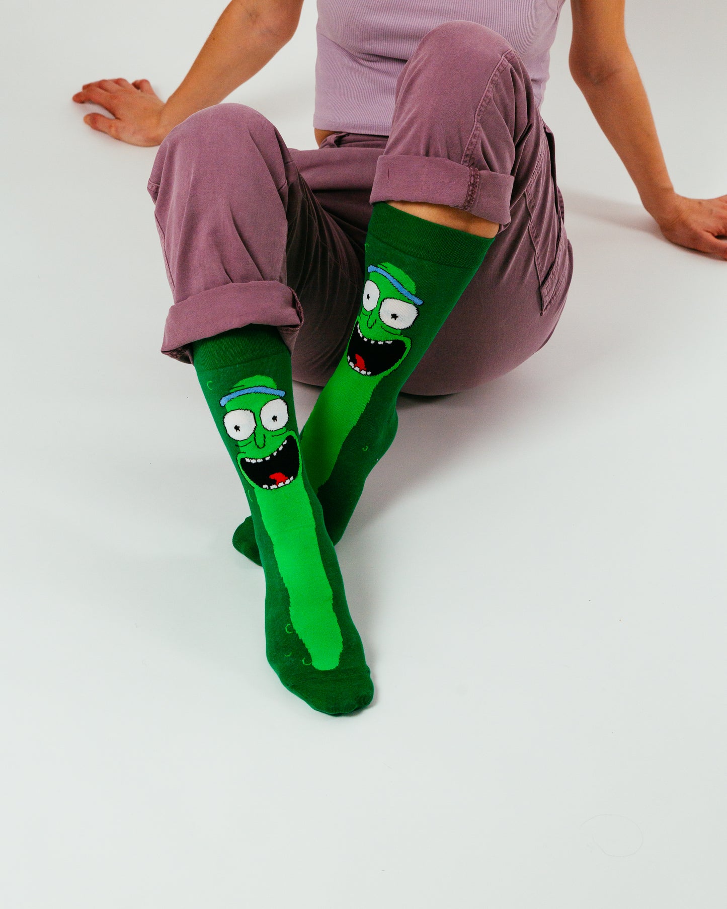 Pickle Rick Large Face - Rick & Morty Collection - Socks