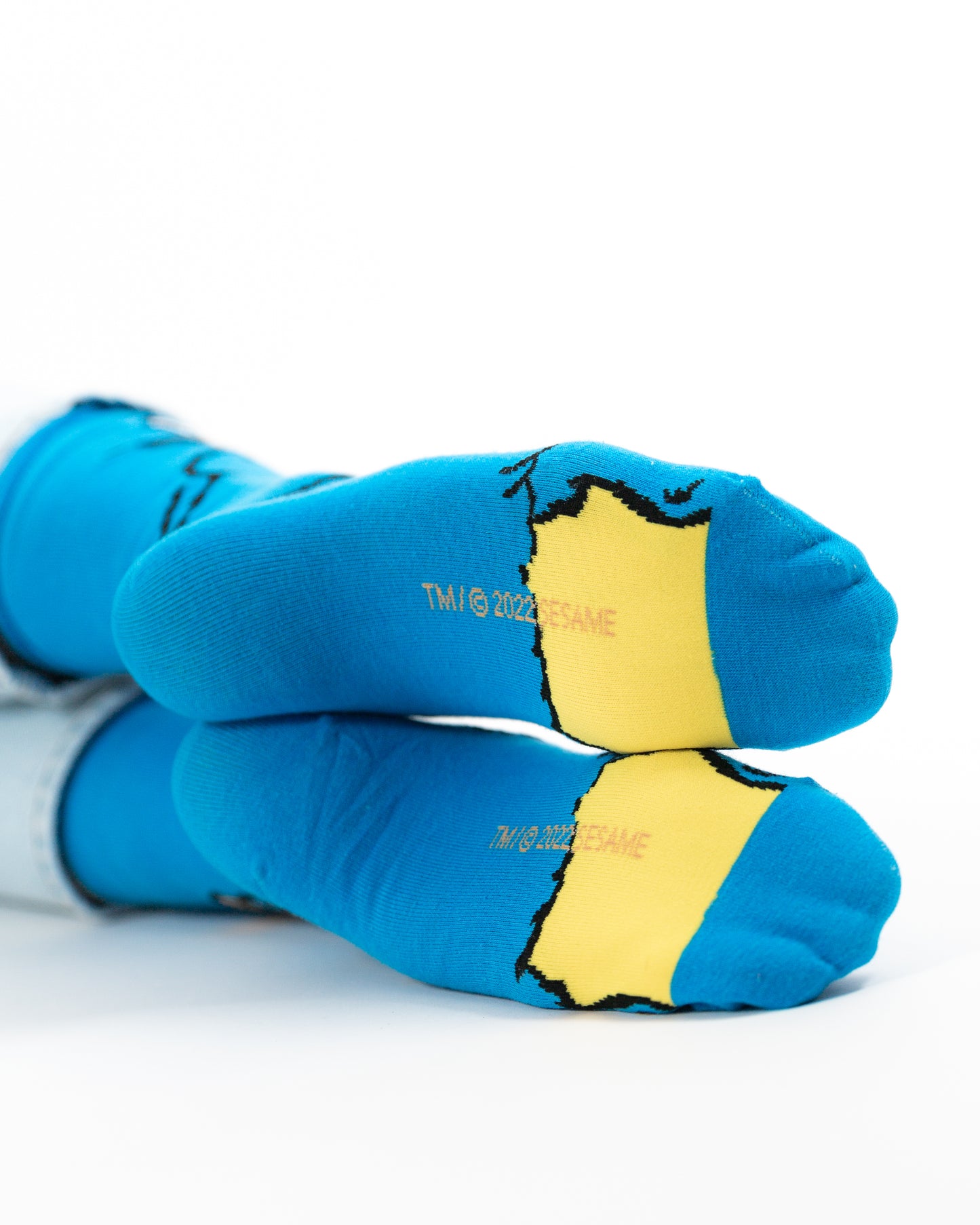 Cookie Monster Large Face -Sesame St- Socks