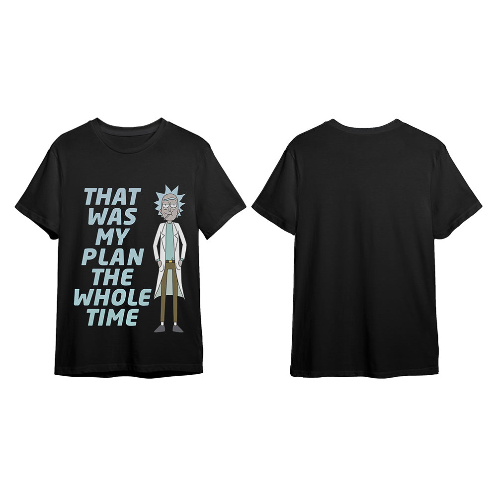 RICK& MORTY- THAT WAS MY PLAN-BLACK - XL