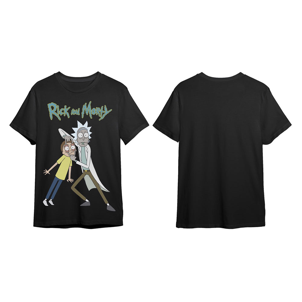 BLACK RICK & MORTY T SHIRT- מידה XL
