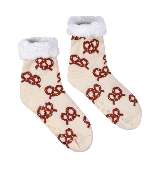 Pretzel fluffy socks