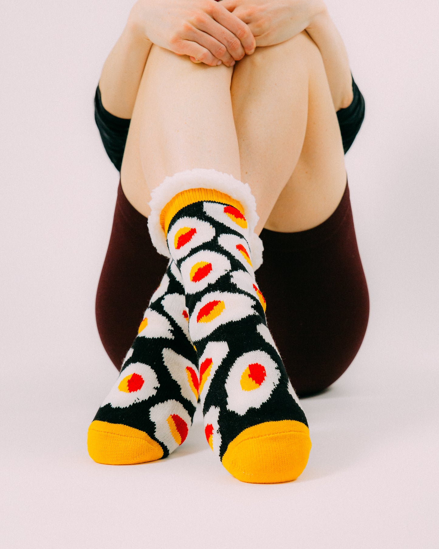 Sunny side fluffy socks