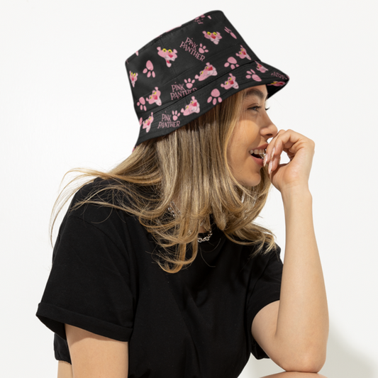 Black Pink Panther Pattern - Pinkpanther Collection- Bucket Hat