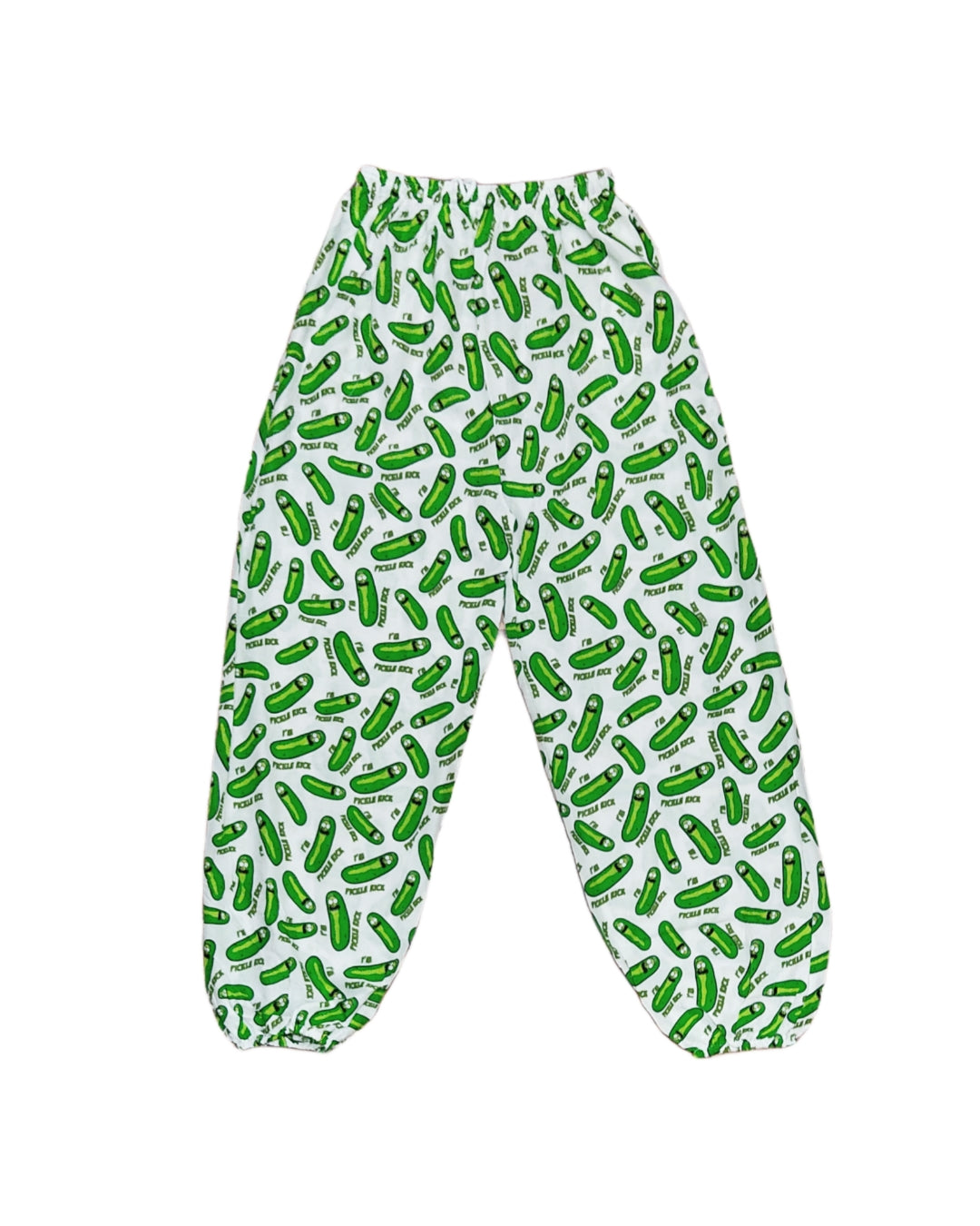 Pickle Rick All Over White Jammies