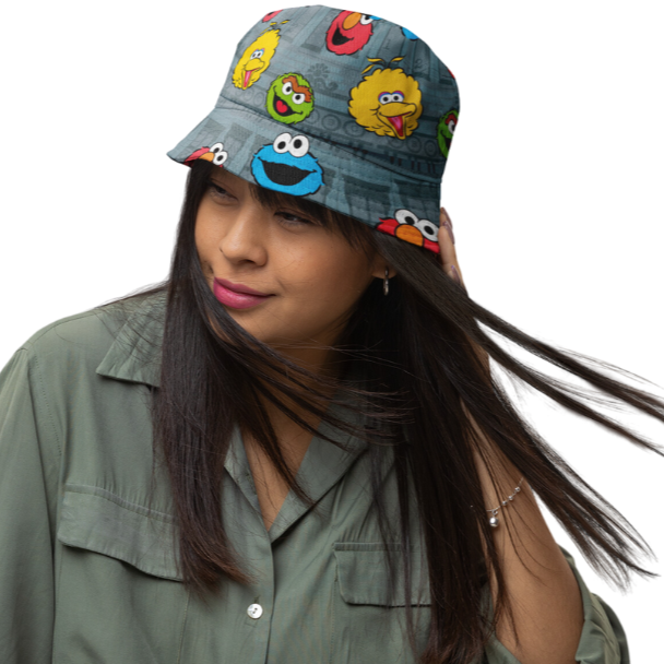 Sesame Street Figures Faces- Sesame St. Collection- Bucket Hat
