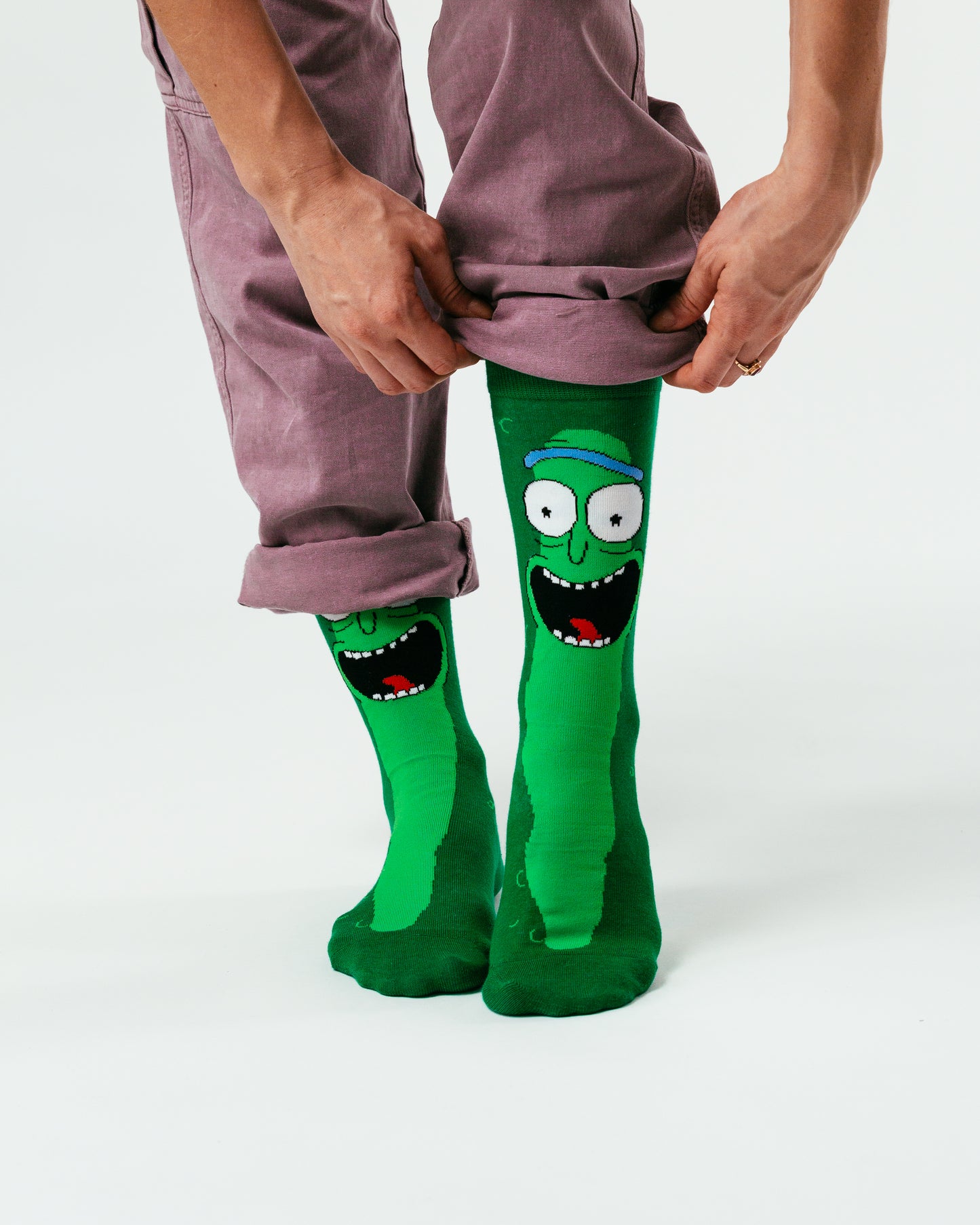 Pickle Rick Large Face - Rick & Morty Collection - Socks