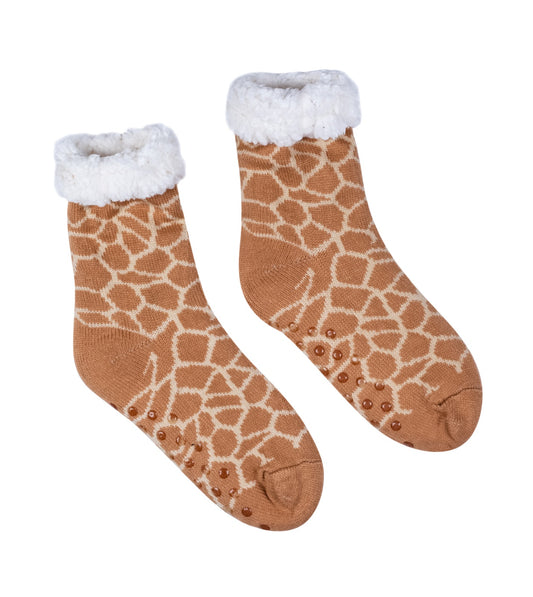 Giraffe fluffy socks