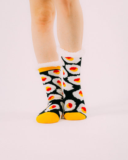 Sunny side fluffy socks