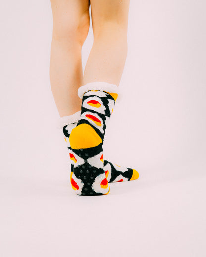 Sunny side fluffy socks